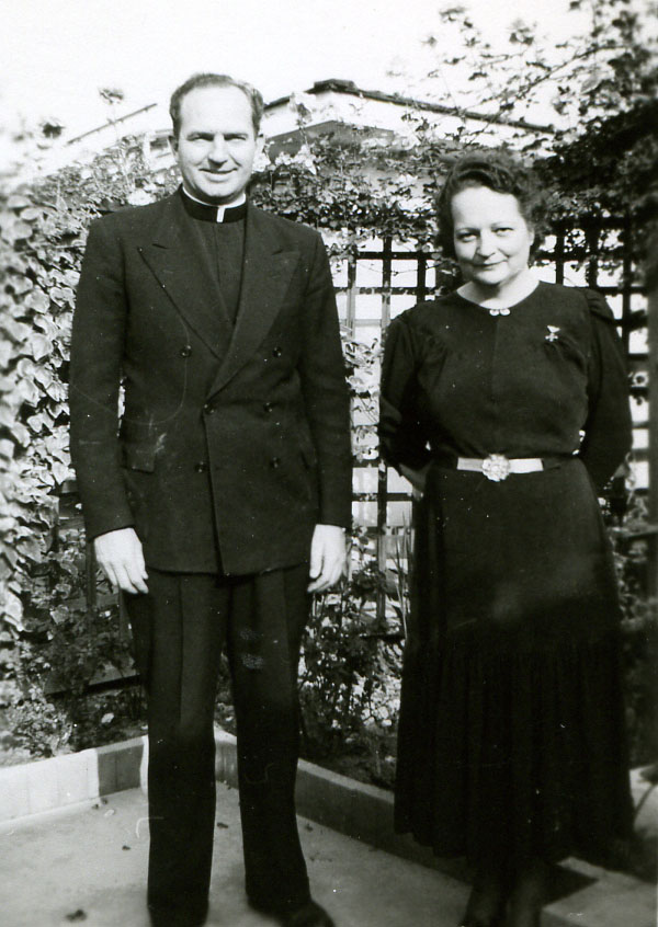 Fr. Frank Parrish and Cora Evans